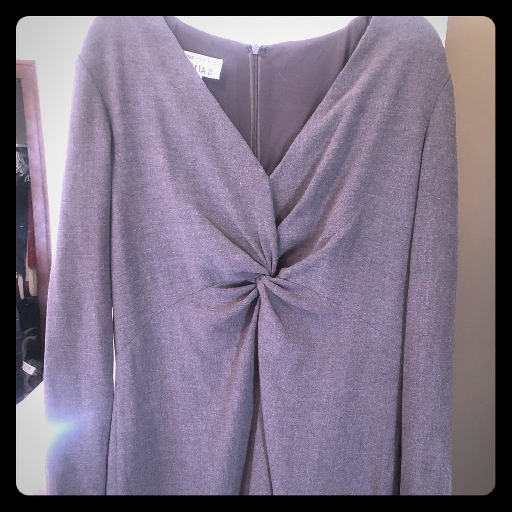 Chetta B Grey knot dress